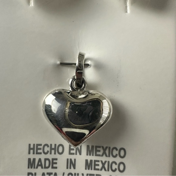 Silver 925 Set Earrings & Pendant Heart Taxco Valentine's Love Friends Couples - Picture 10 of 12